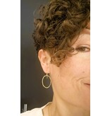 Katwalk Zilver Verguld zilver oorhangers - fijn ovaal