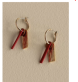 The Sticky Sis Club The Sticky Sis Club jewellery | earrings // shades of sunset - sunset orange + poppy red