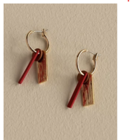 The Sticky Sis Club The Sticky Sis Club jewellery | earrings // shades of sunset - sunset orange + poppy red
