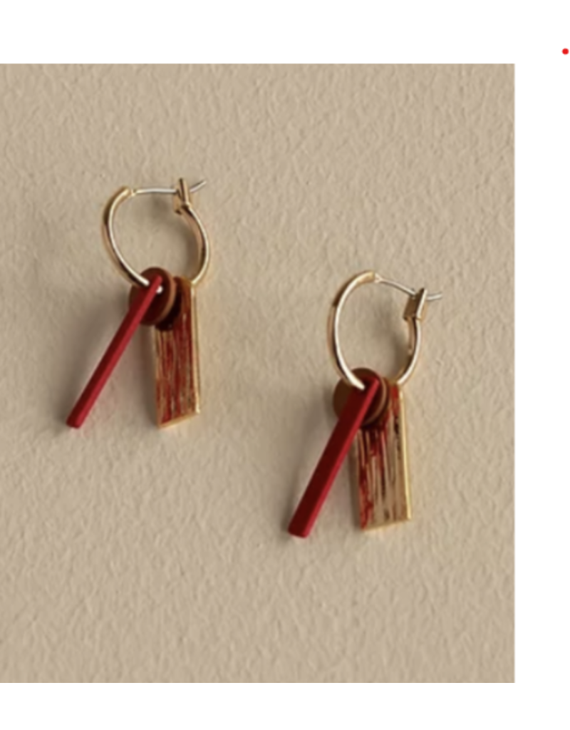 The Sticky Sis Club The Sticky Sis Club jewellery | earrings // shades of sunset - sunset orange + poppy red