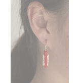 The Sticky Sis Club The Sticky Sis Club jewellery | earrings // shades of sunset - sunset orange + poppy red