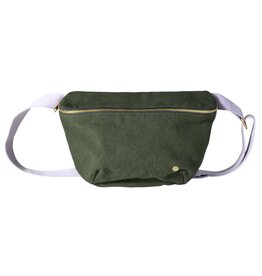 La cerise sur le gateau Bum bag - Iona Kale WR - khakigroen met lila strap