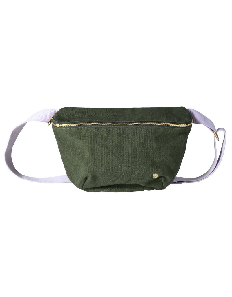 La cerise sur le gateau Bum bag - Iona Kale WR - khakigroen met lila strap