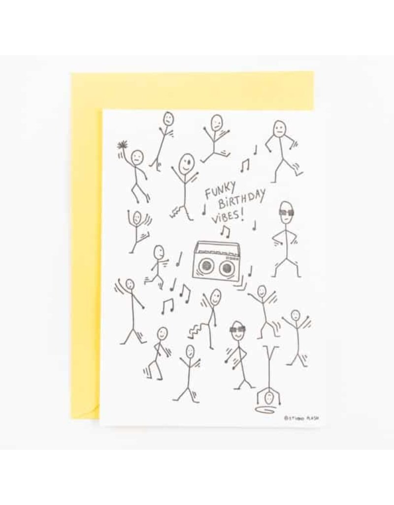 STUDIOFLASH Kaart ‘Funky birthday vibes!'