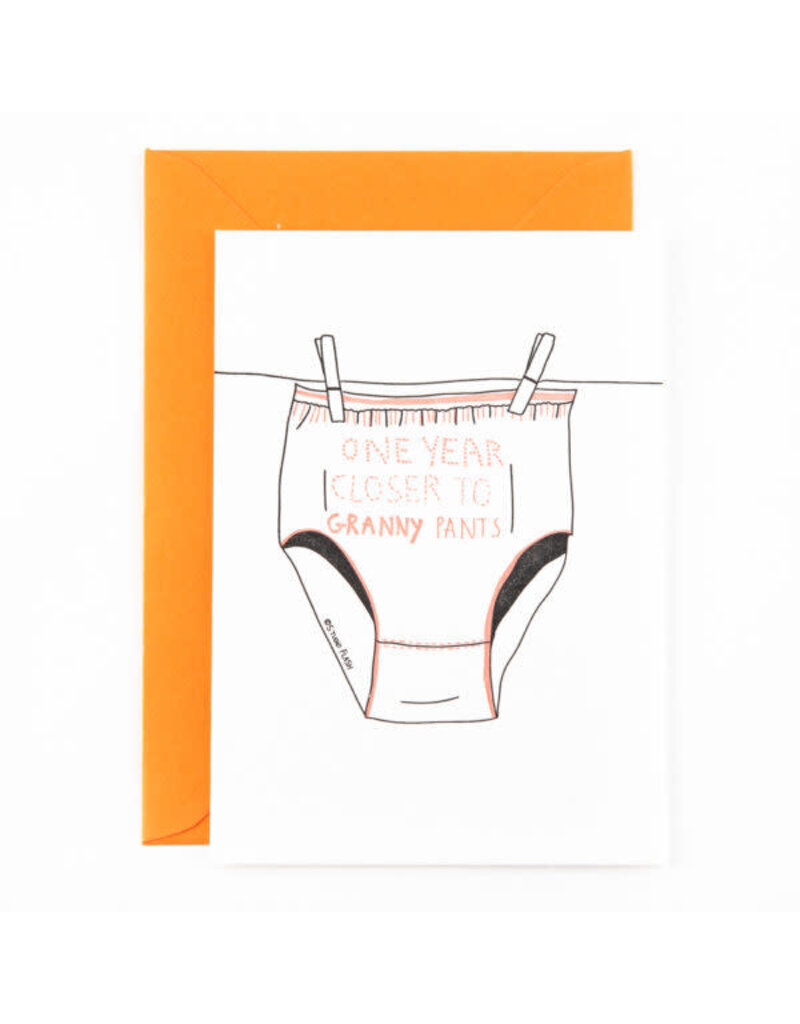STUDIOFLASH Kaart 'One year closer to granny pants'