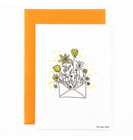 STUDIOFLASH Kaart 'Envelop met bloemen'