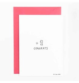 STUDIOFLASH Kaart '+1 - Congrats'
