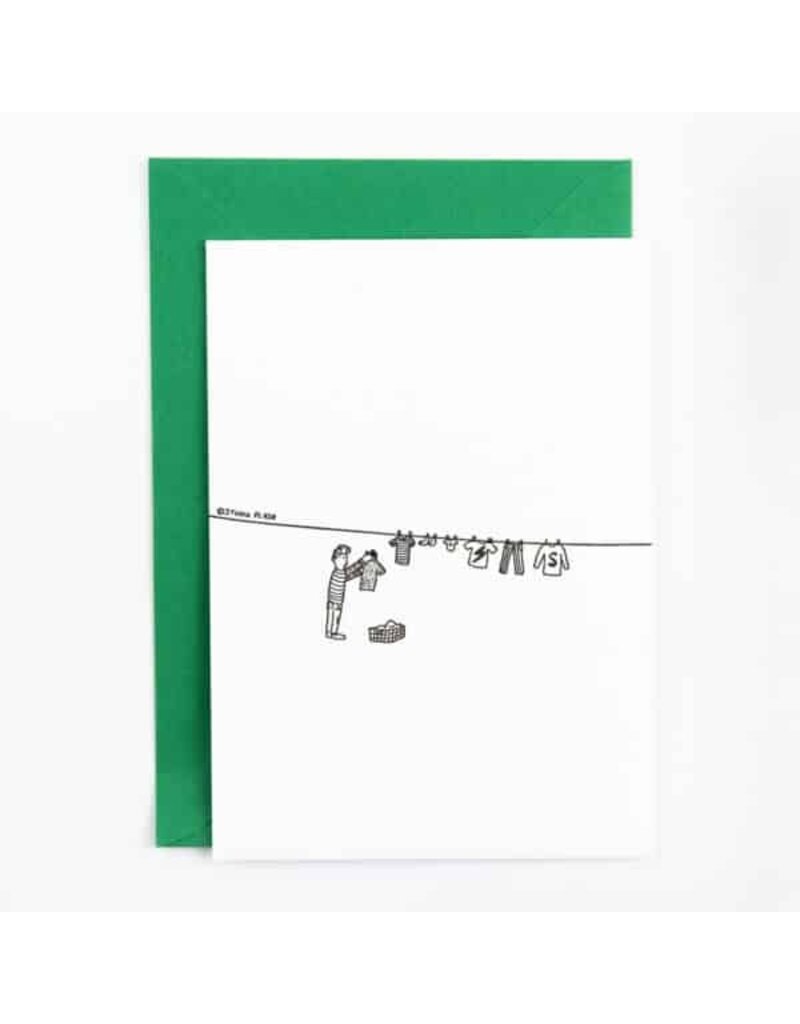 STUDIOFLASH Kaart 'Washing line'