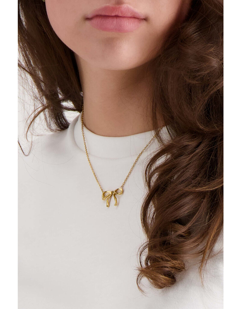 Zusss Ketting met strik goud