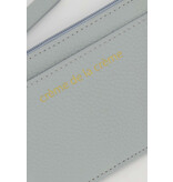 Zusss Kleine portefeuille vega leder 'Crème de la crème'- grijsblauw