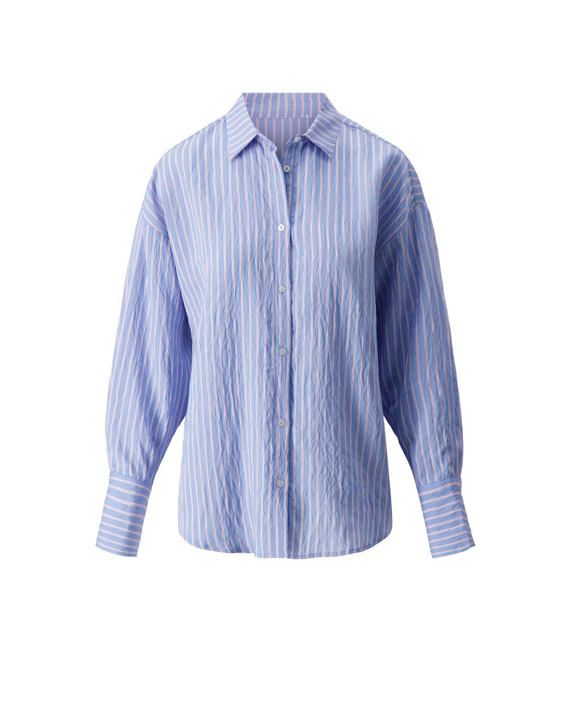 Zusss Gestreepte blouse blauw wit rood