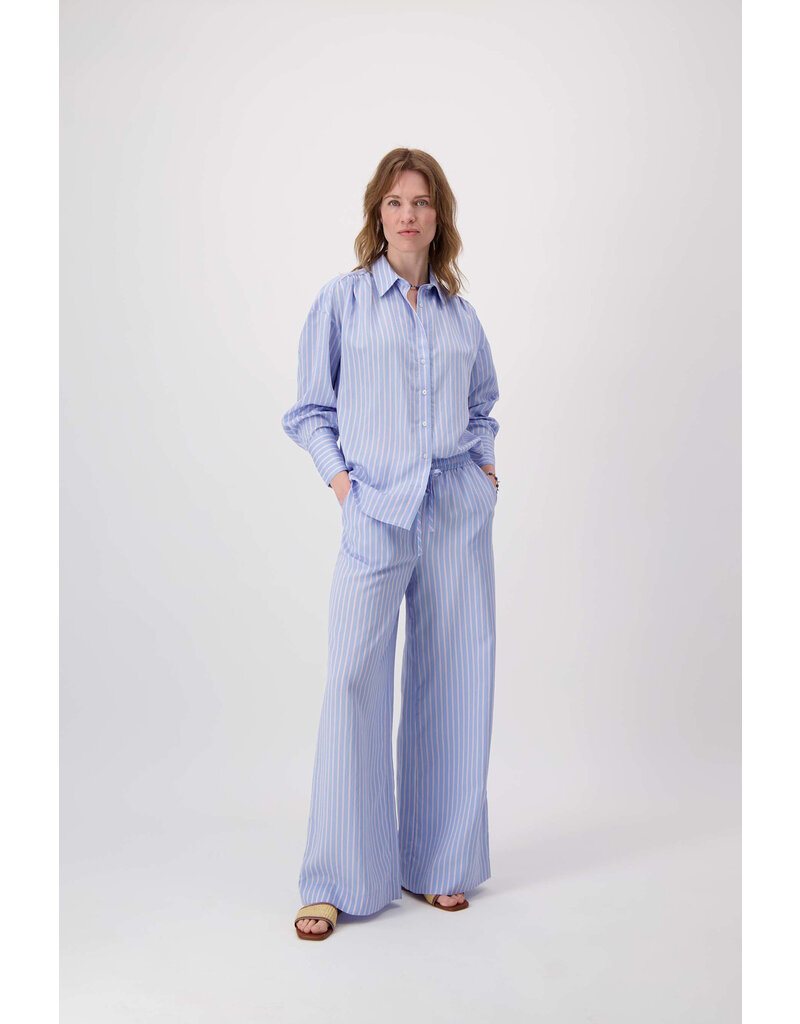 Zusss Gestreepte blouse blauw wit rood