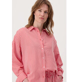 Zusss Gestreepte blouse rood wit