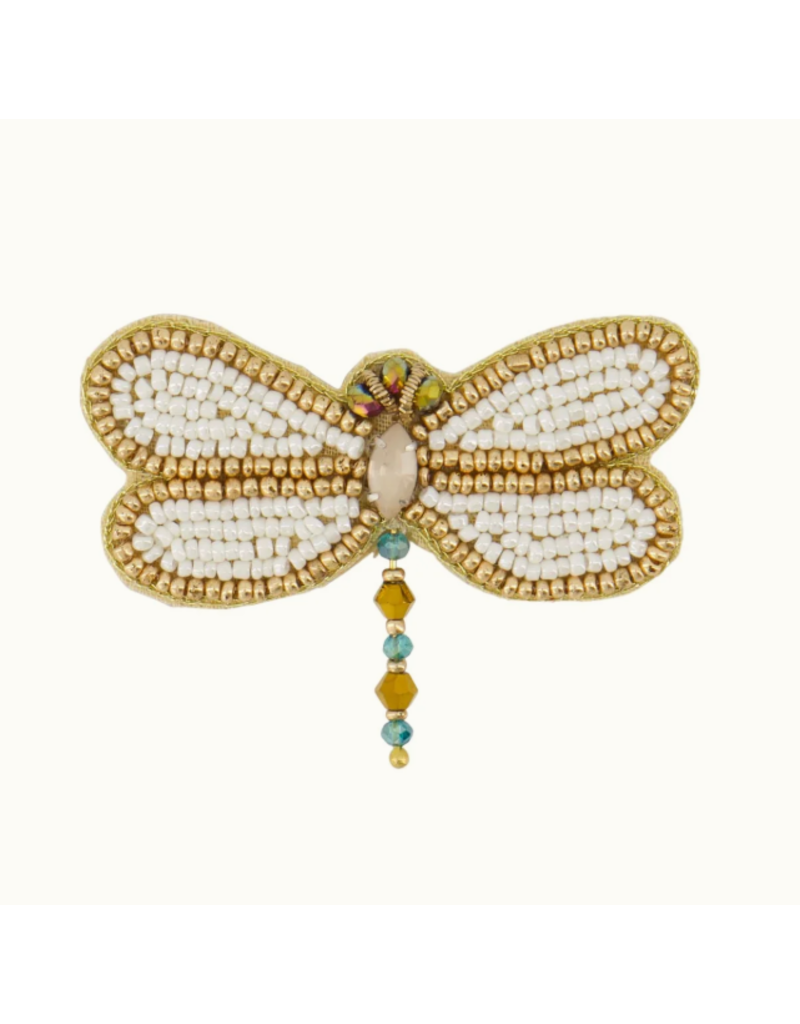 Zusss Libelle broche - off white