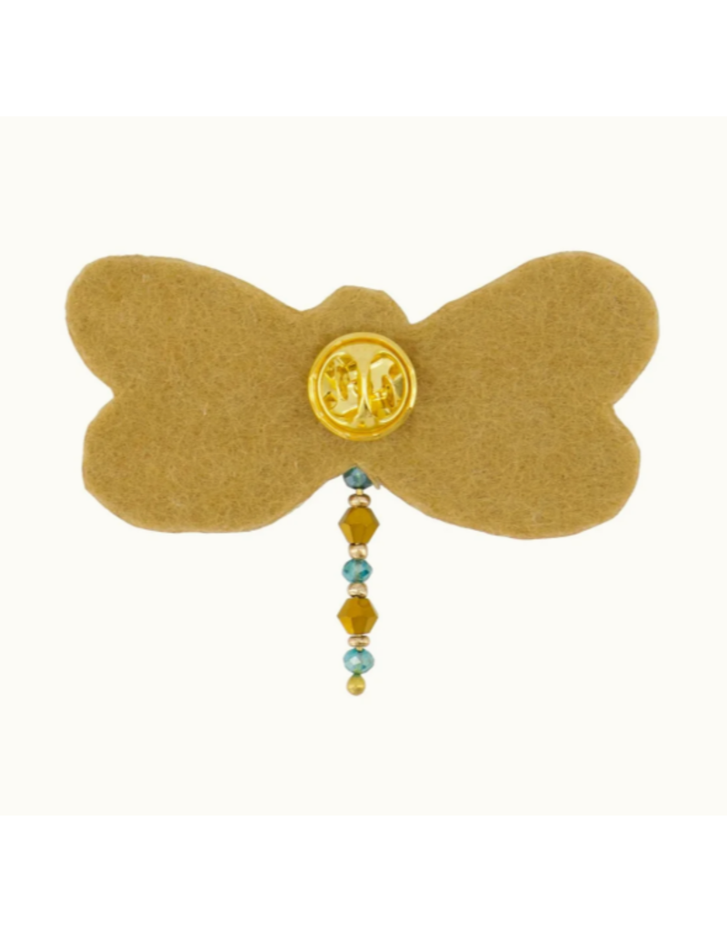 Zusss Libelle broche - off white