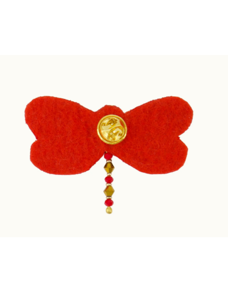 Zusss Libelle broche - rio red
