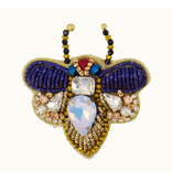 Zusss Vlinder broche - blauw
