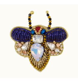 Zusss Vlinder broche - blauw