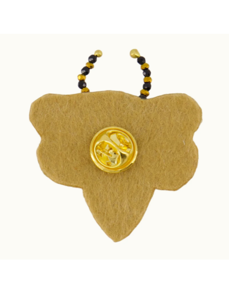 Zusss Vlinder broche - blauw
