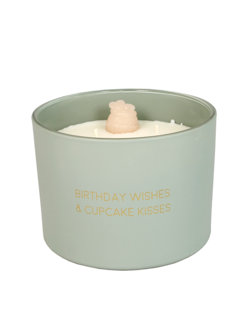 My Flame Lifestyle Geurkaars met 3 wieken - 'Birthday wishes & cupcake kisses'