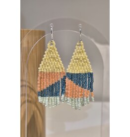 Adelina Oorhanger Astrid - zalm - petrol