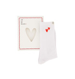 Zusss Sokken met rode hartjes 'You are my favorite' maat 38-41