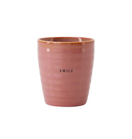 Zusss Koffiemok 'Smile' - burgundy