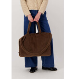 Zusss Shopper van faux fur - chocoladebruin