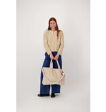 Zusss Shopper van faux fur - beige