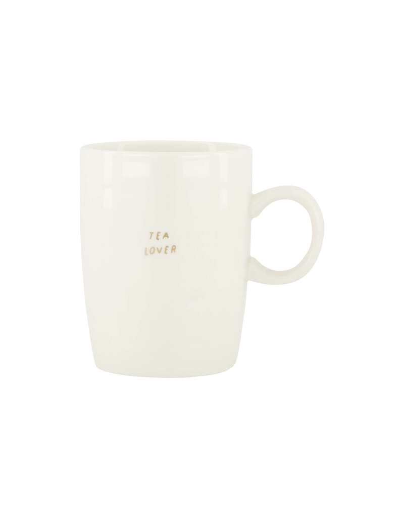 Zusss Theemok 'Tea lover' wit/goud