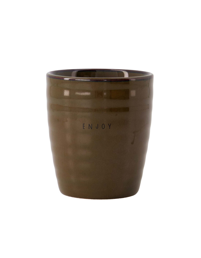Zusss Koffiemok 'Enjoy' - bruin