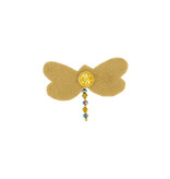 Zusss Libelle broche - night blue