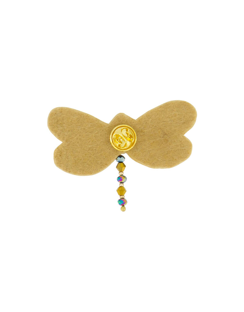 Zusss Libelle broche - night blue