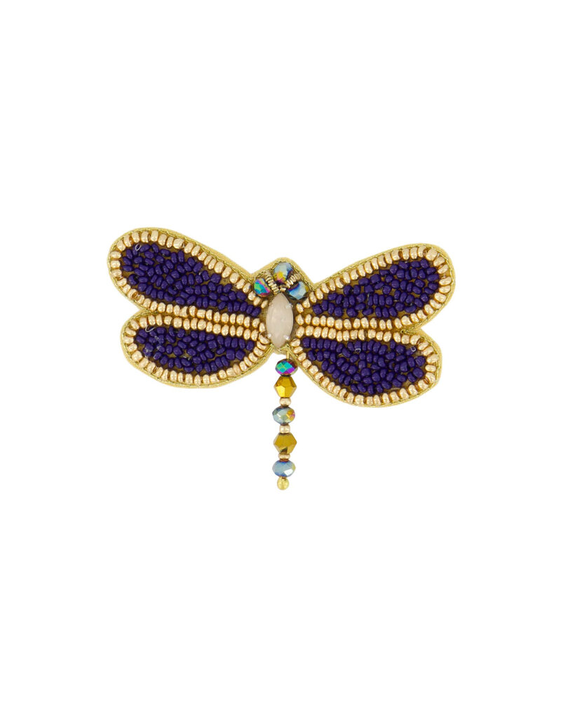 Zusss Libelle broche - night blue