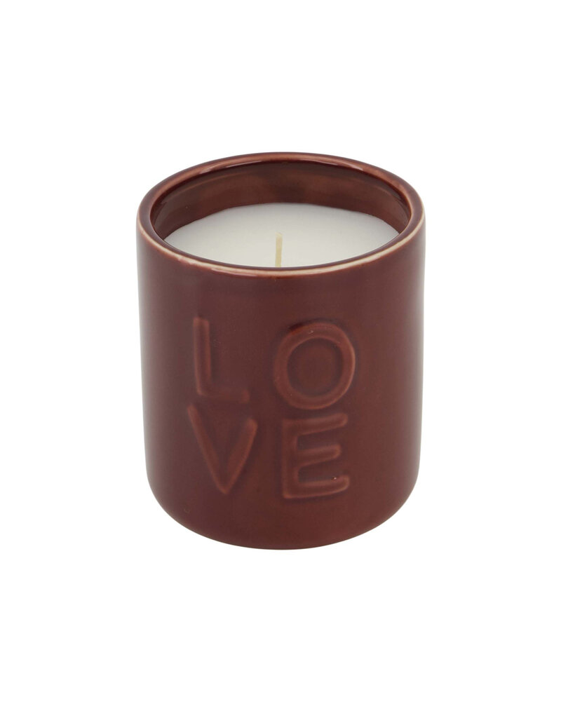 Zusss Geurkaars keramiek - 'Love' - port