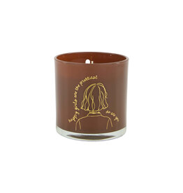 Zusss Geurkaars in glas 'Happy girls are the prettiest...'