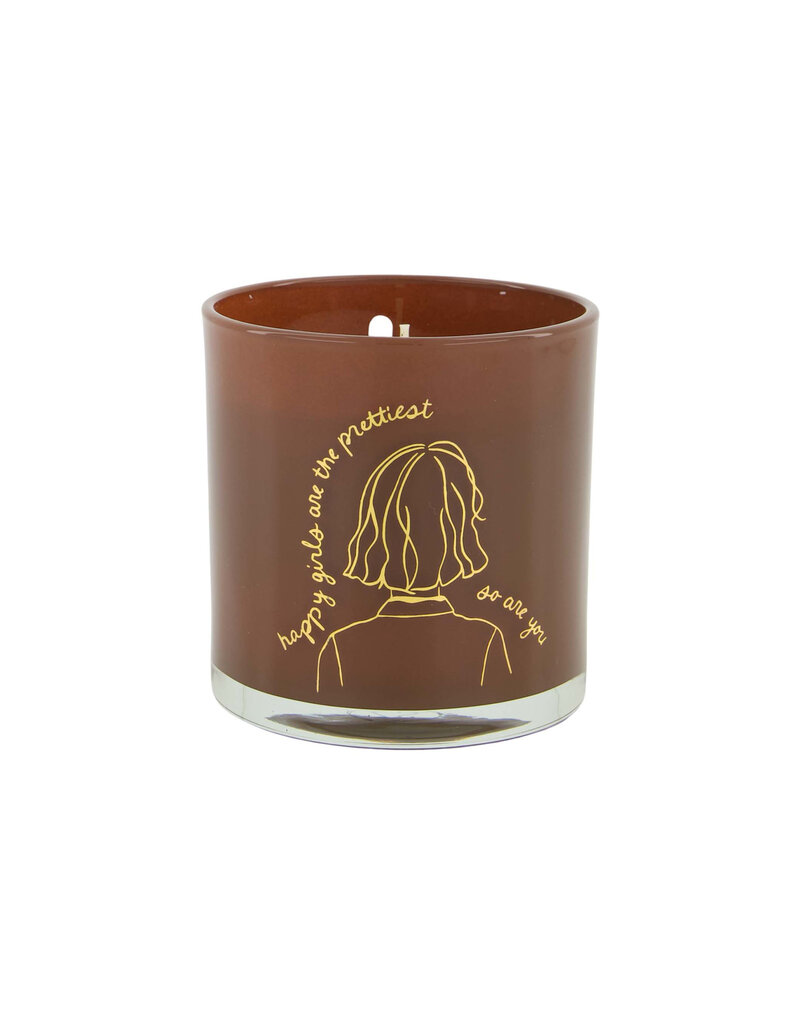 Zusss Geurkaars in glas 'Happy girls are the prettiest...'
