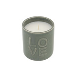 Zusss Geurkaars keramiek - 'Love' - groen