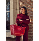 Handed by Paris Shopper - Crimson red