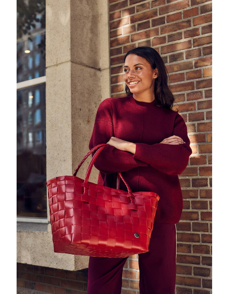 Handed by Paris Shopper - Crimson red