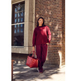 Handed by Paris Shopper - Crimson red