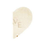 Zusss Badmat 'love' in vorm van hartje -  off white