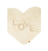 Zusss Badmat 'love' in vorm van hartje -  off white