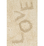 Zusss Badmat 'love' in vorm van hartje -  off white