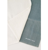 Zusss Set van 2 vaatdoekjes 'zo leuk' wit/grijsblauw