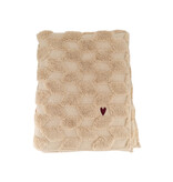 Zusss Plaid met hartje - zand