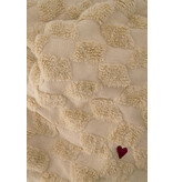 Zusss Plaid met hartje - zand