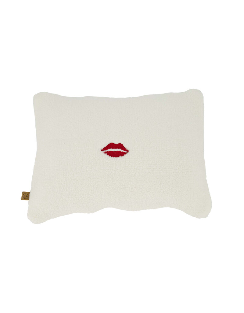 Zusss Kussen teddy 'mon cheri' 35x25cm