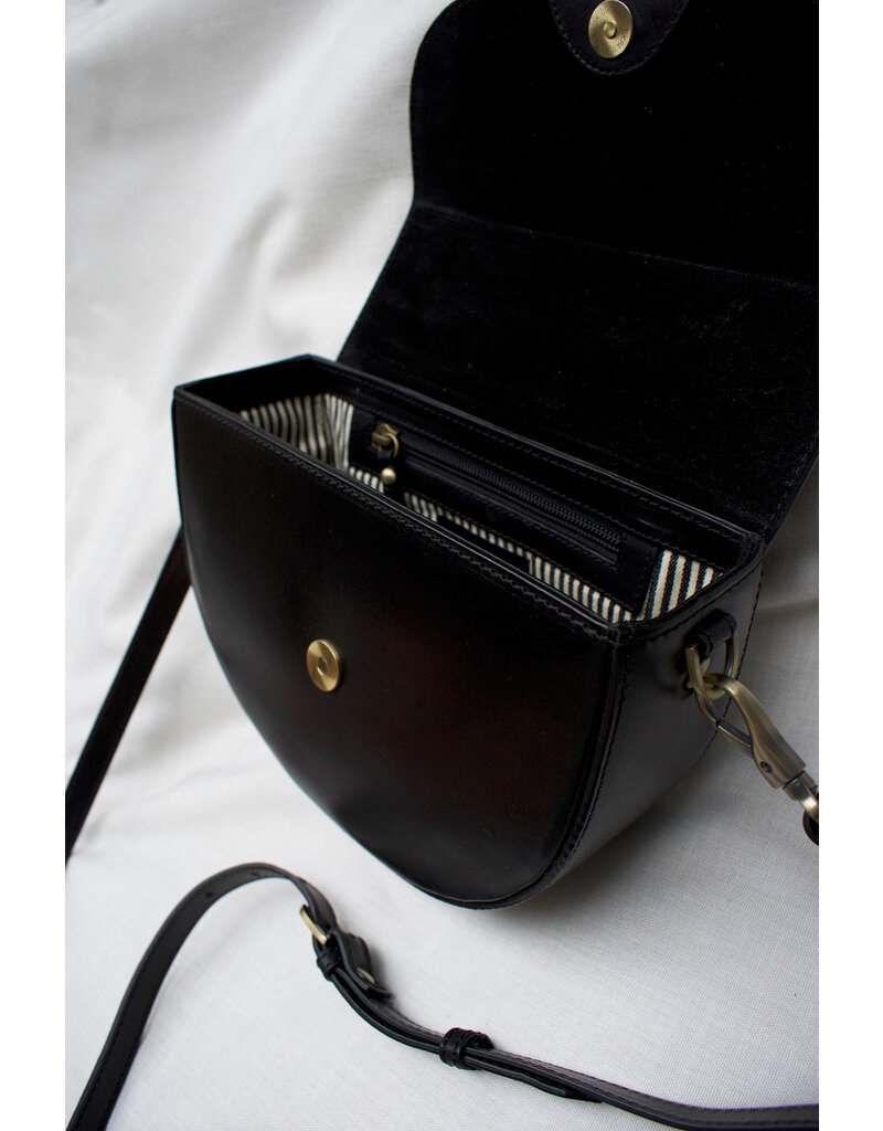 O MY BAG Ava - Black Classic Leather