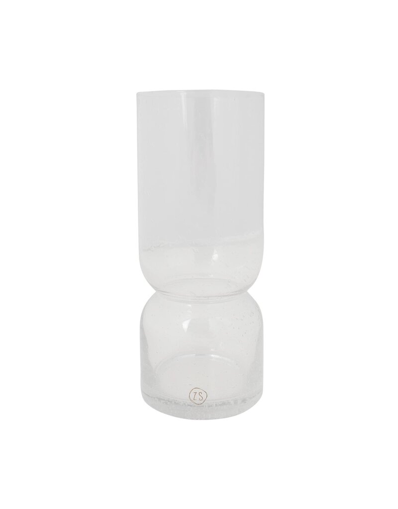 Zusss Glazen vaas met bubbeltjes -S